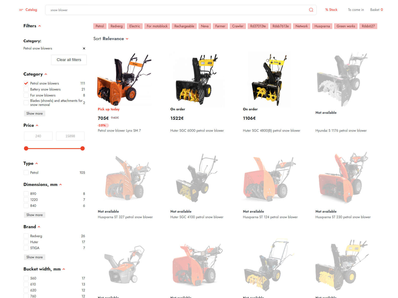 A customer using Kea Labs Smart Search to find the desired hardware or tool product, optimizing the e-commerce shopping experience