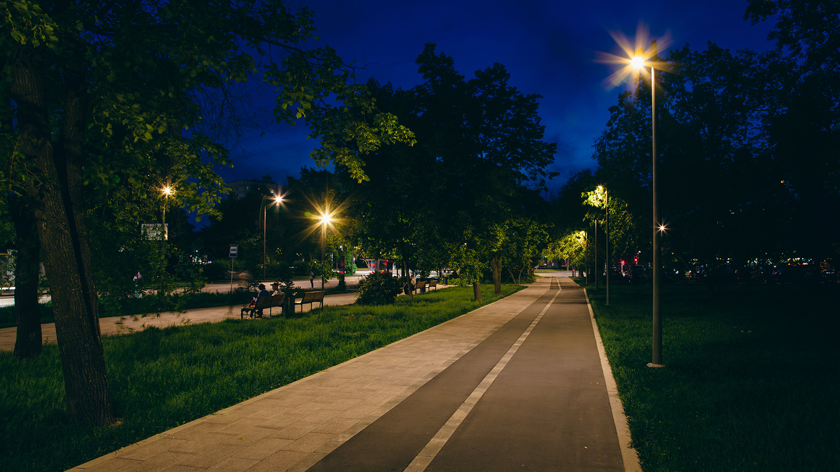 Освещение улиц вокруг МЦД Перово в Москве