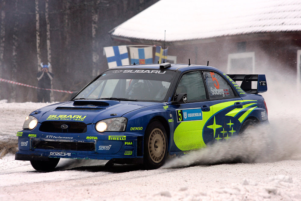 Петтер Сольберг и Фил Миллз, Subaru Impreza S10 WRC '04 (WT53 SRT), ралли Швеция 2005