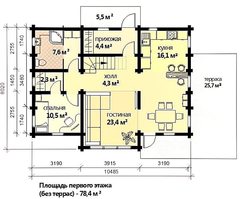 Проект дома с 96