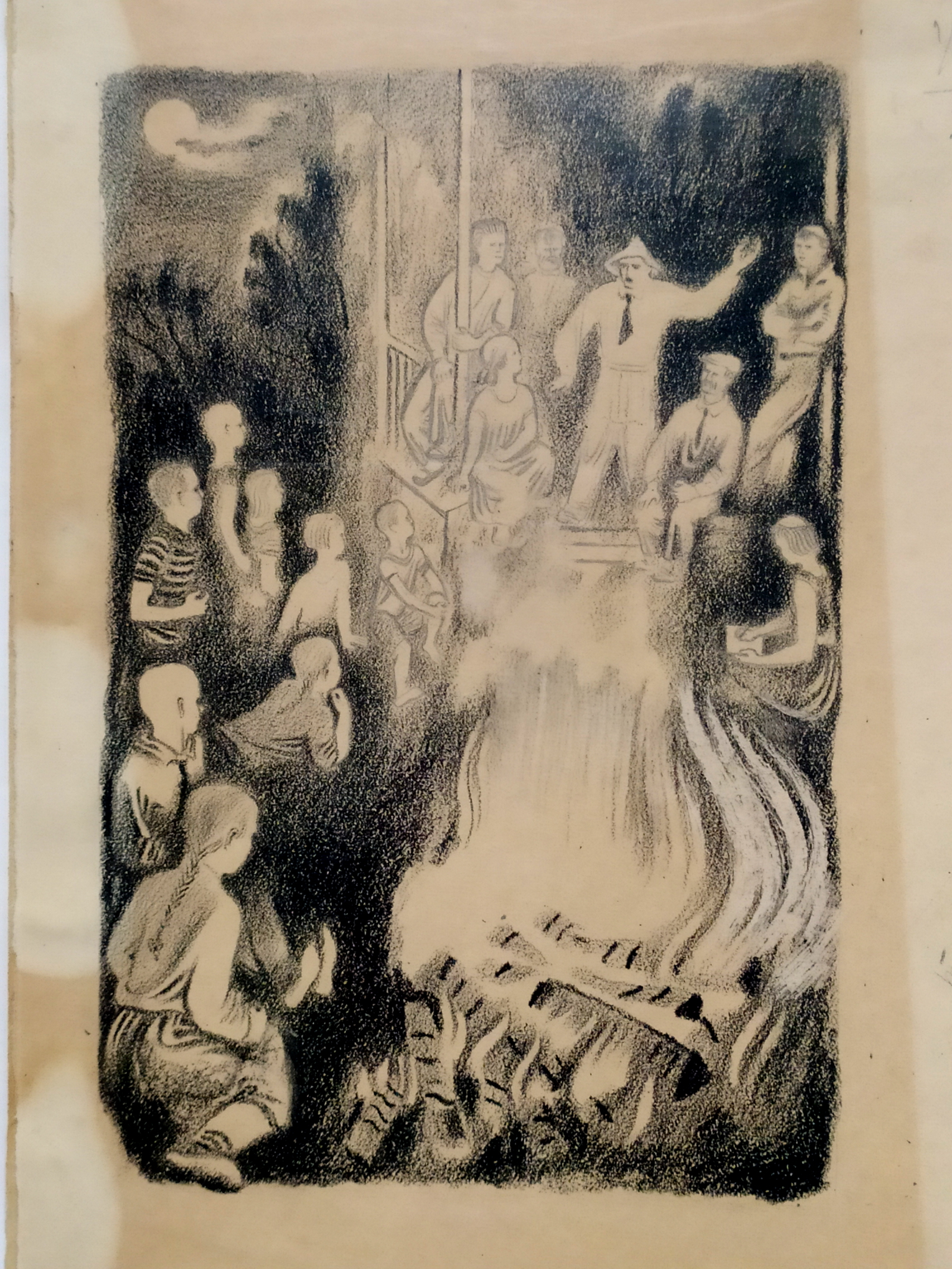 С. Маршак «Школьные товарищи» 1936 бумага, карандаш