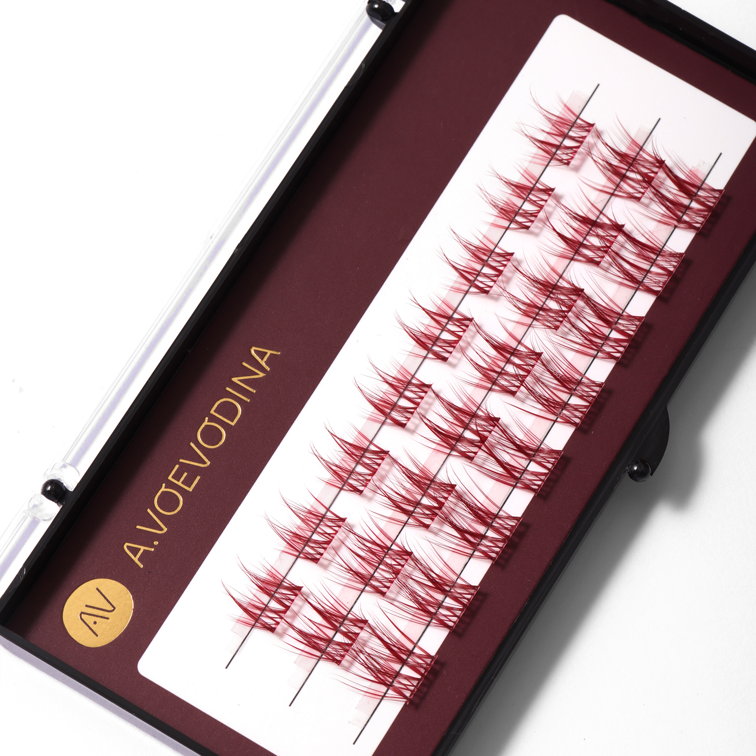 Накладные ресницы Fiona Burgundy