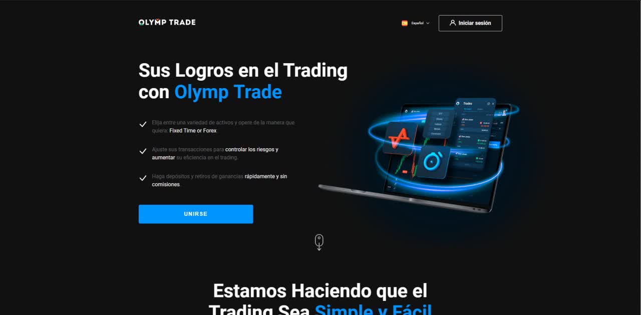 Agente de bolsa Olymp trade
