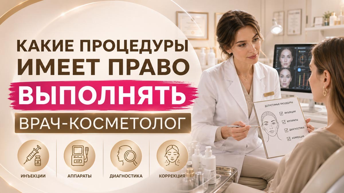 Какие процедуры имеет право выполнять врач-косметолог