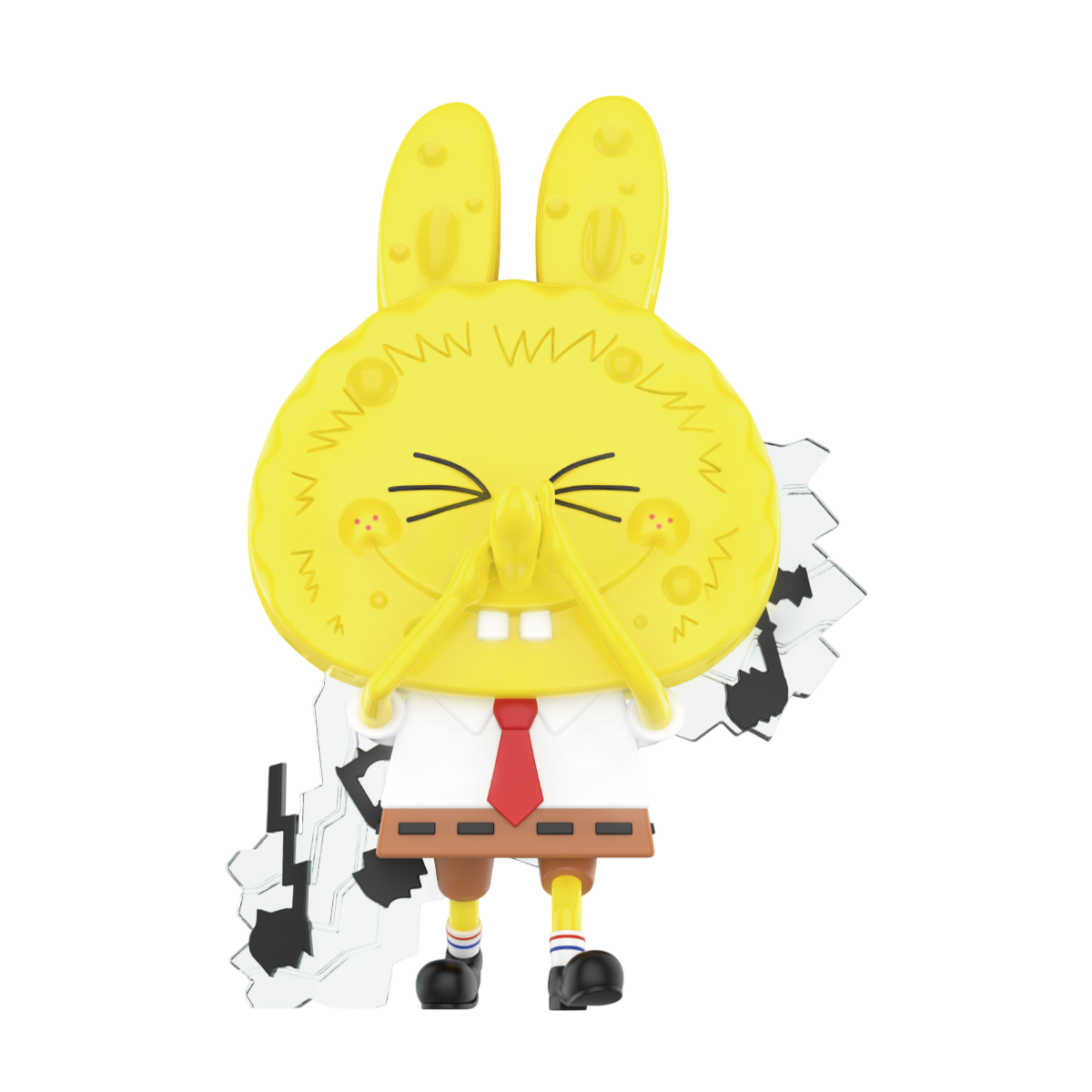 Labubu POP Mart Sponge Bob Nose Flute