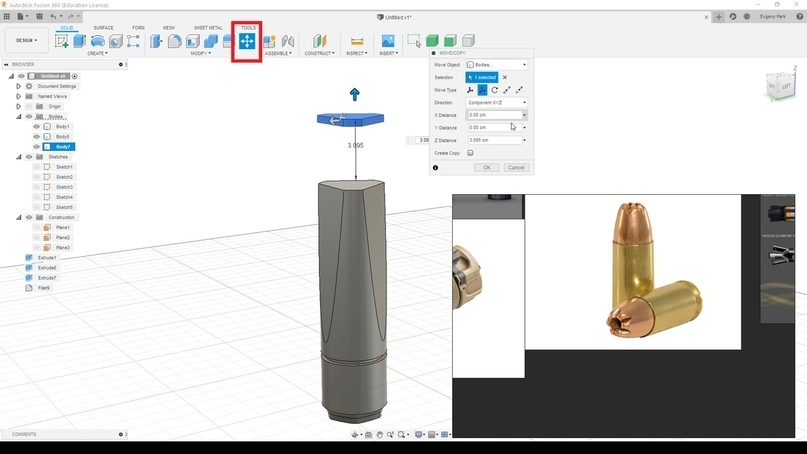 Как вставить картинку в fusion 360