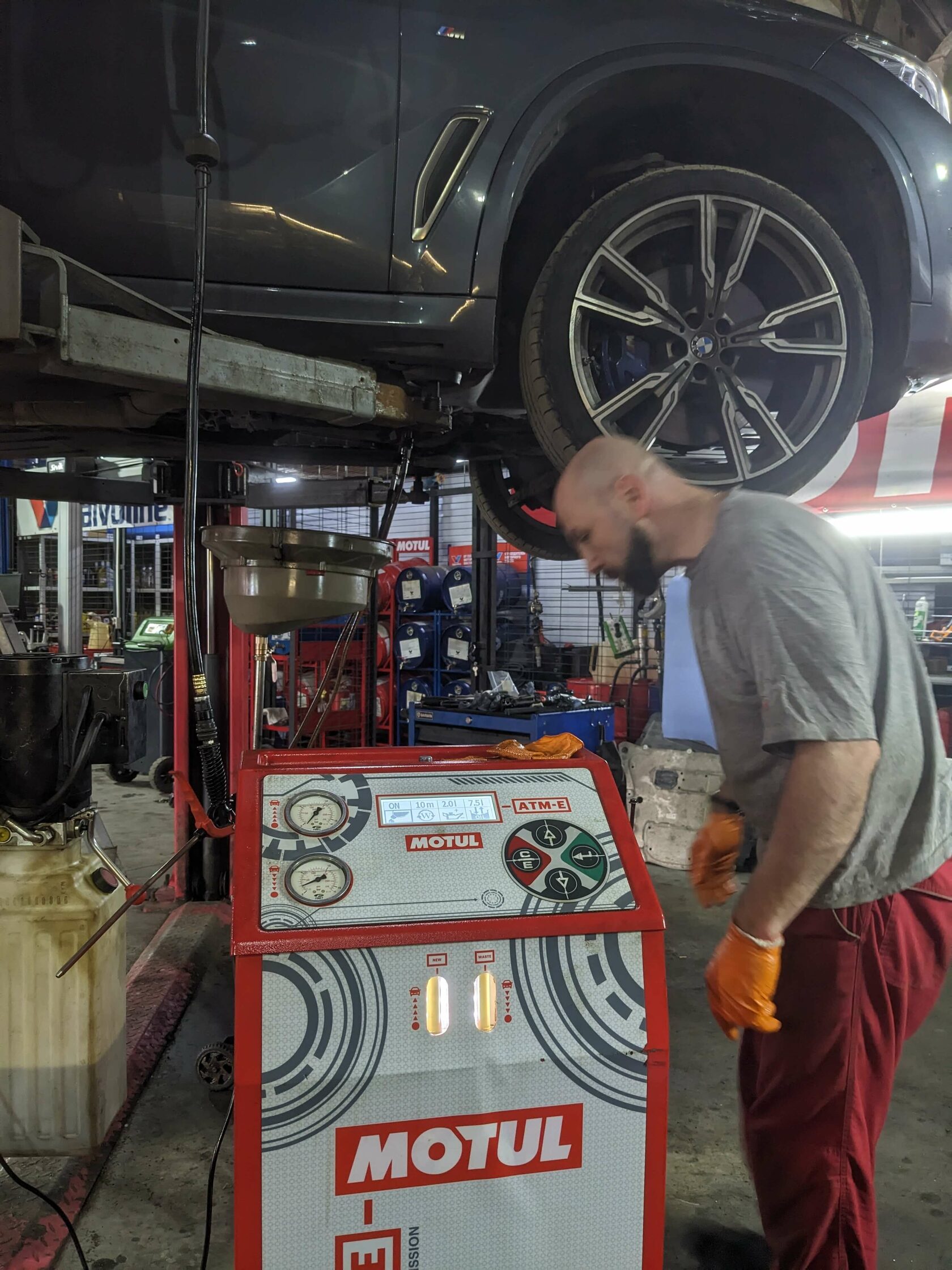 Результат аппаратной замены масла в BMW X5