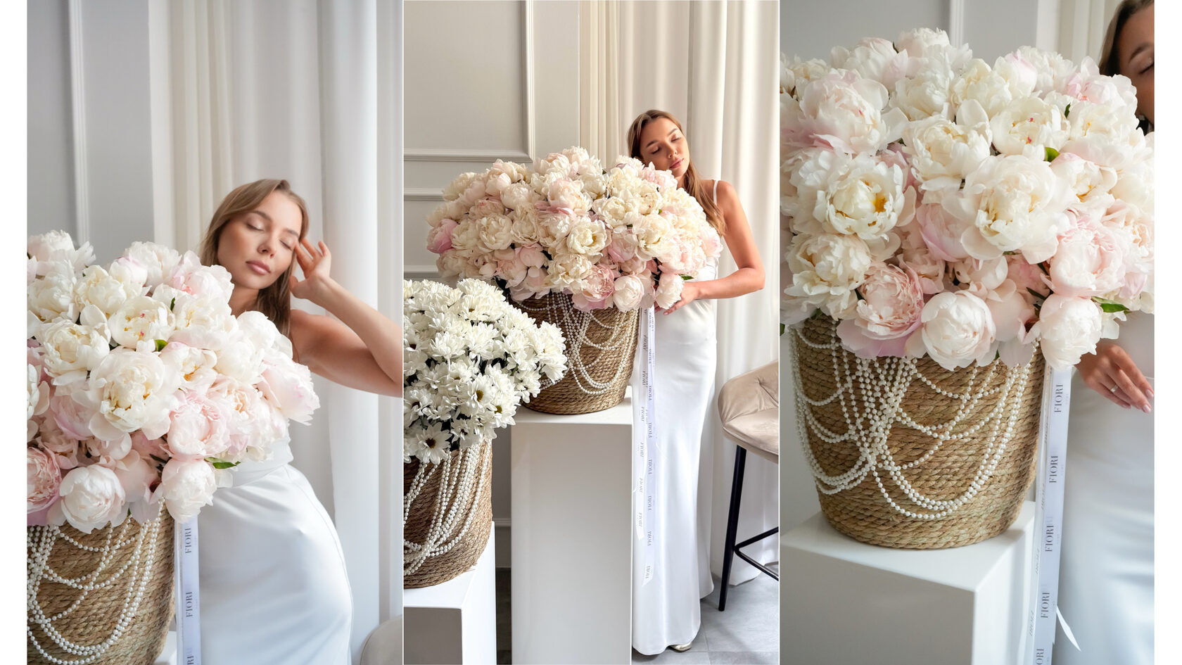 корзины из живых цветов