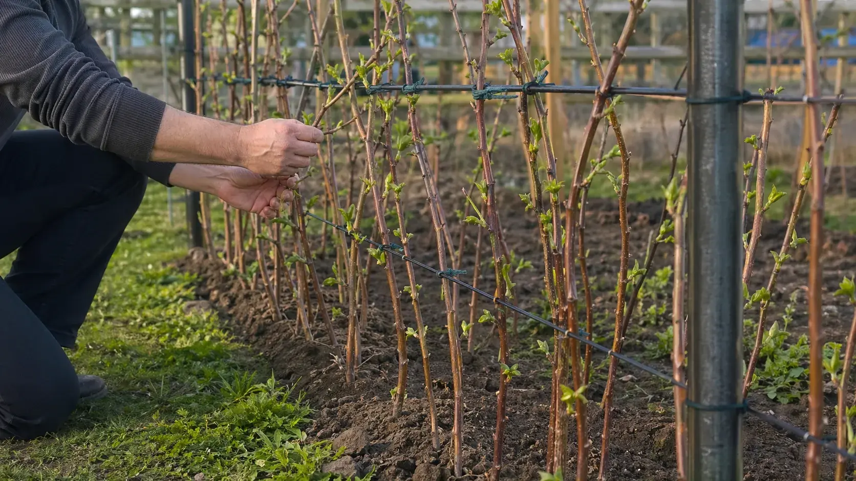Малина после зимы