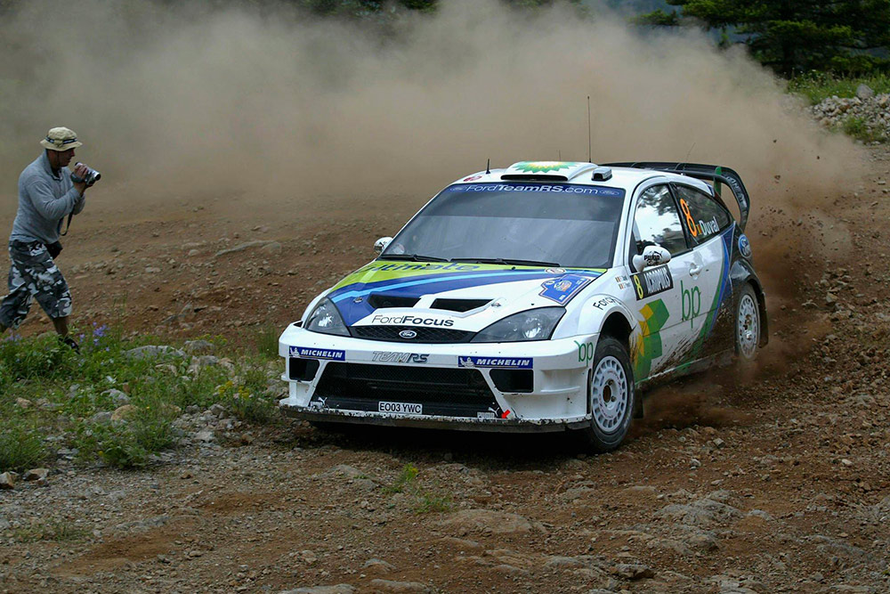 Франсуа Дюваль и Стефан Прево, Ford Focus RS WRC '04 (EO03 YWC), ралли Акрополь 2004