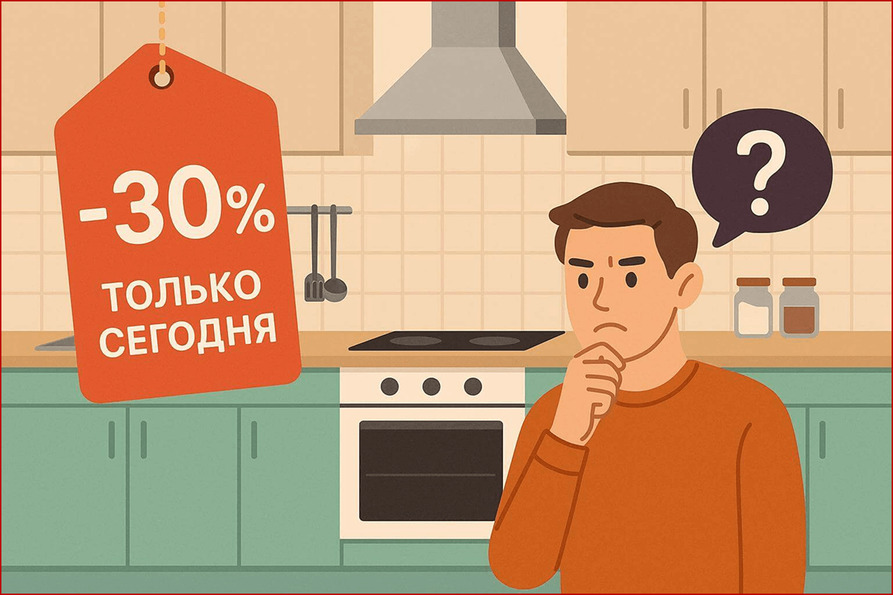 Сомнительная скидка на кухню — как маркетинговые акции могут вводить в заблуждение при заказе мебели на заказ