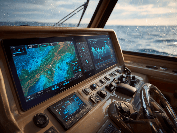 установка эхолотов и монтаж приборной панели