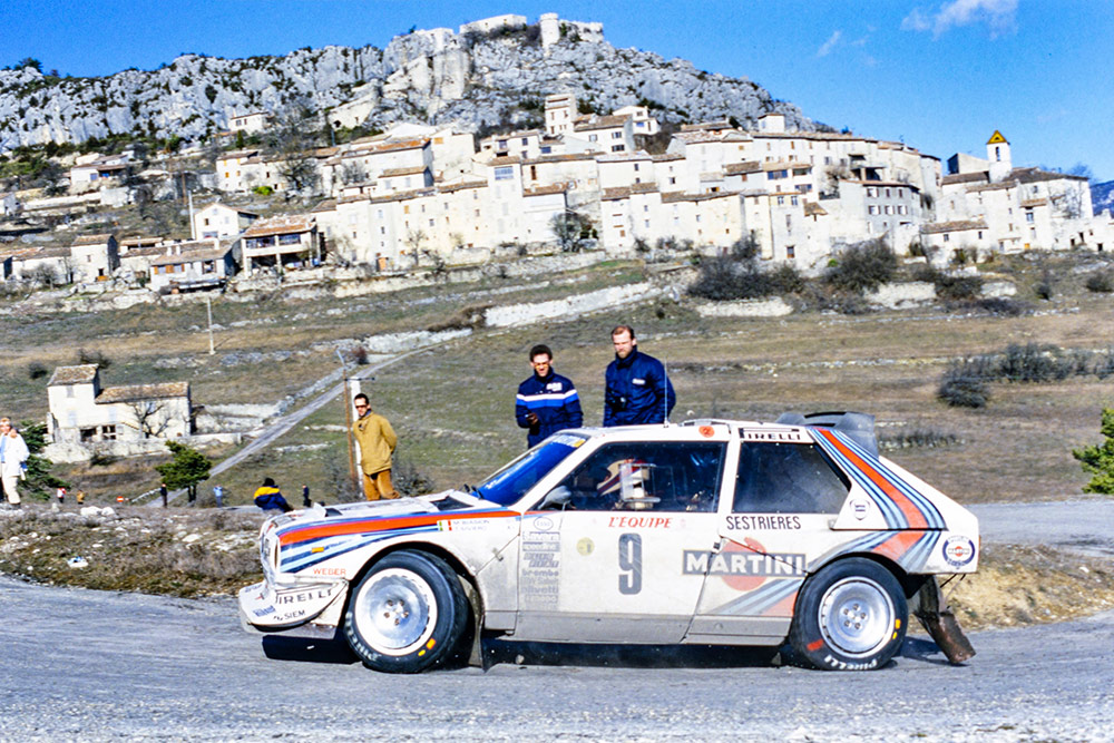 Мики Бьязьон и Тициано Сивьеро, Lancia Delta S4 (A6 37615), ралли Монте-Карло 1986