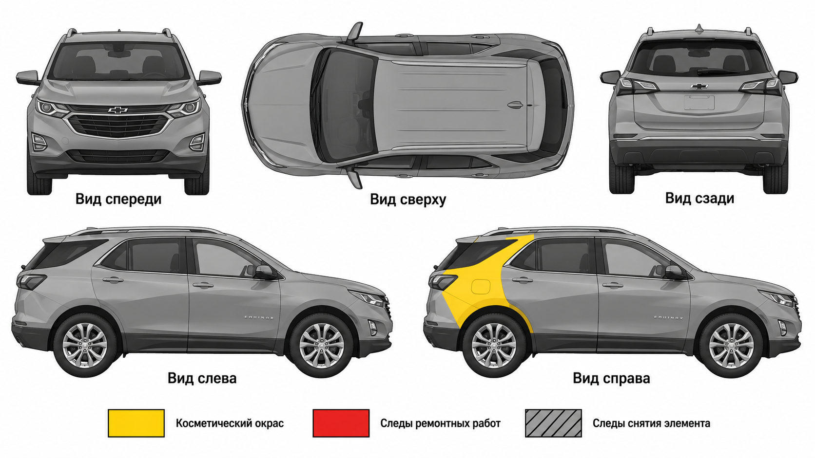 Карта ЛКП Chevrolet Equinox