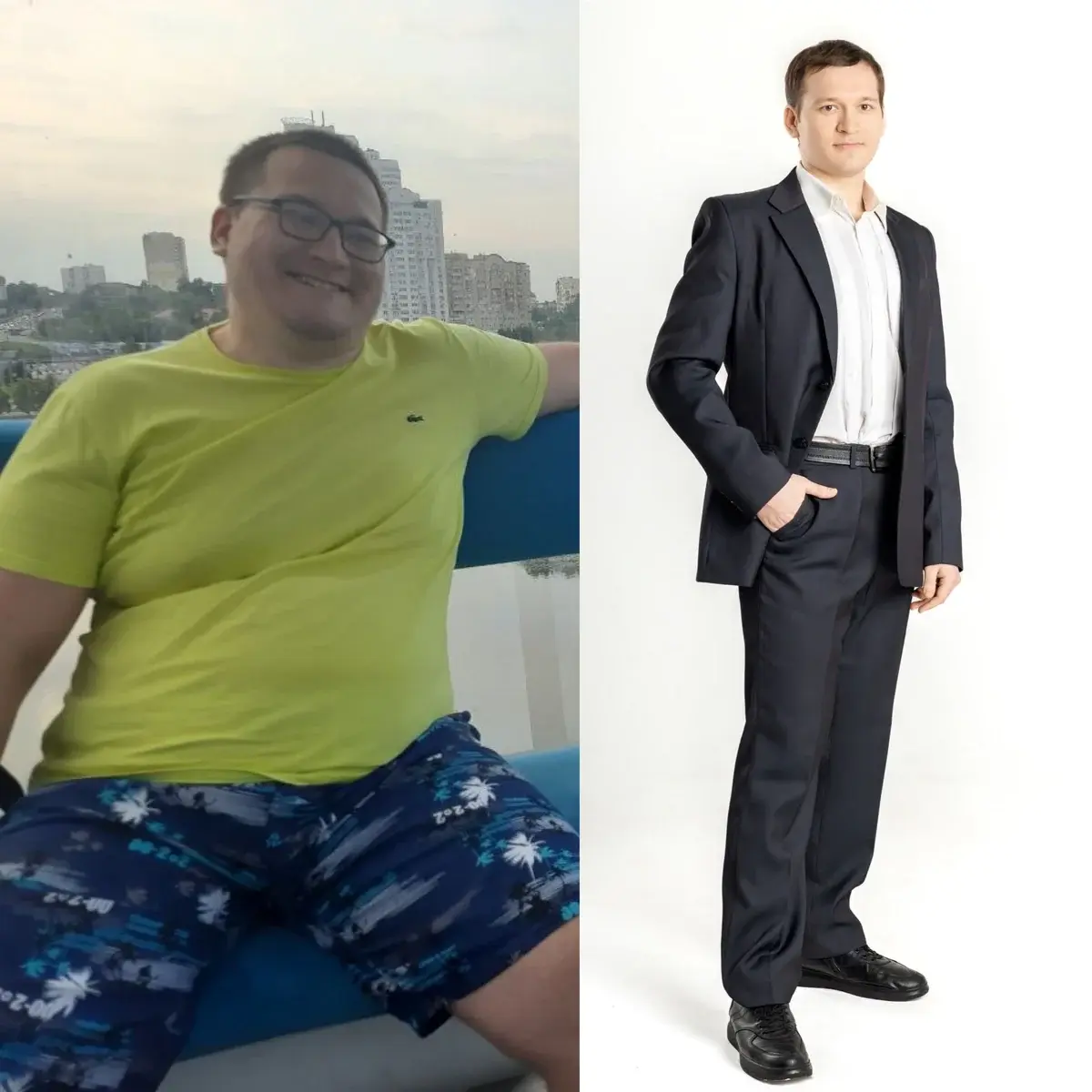 Данияр: результат до и после