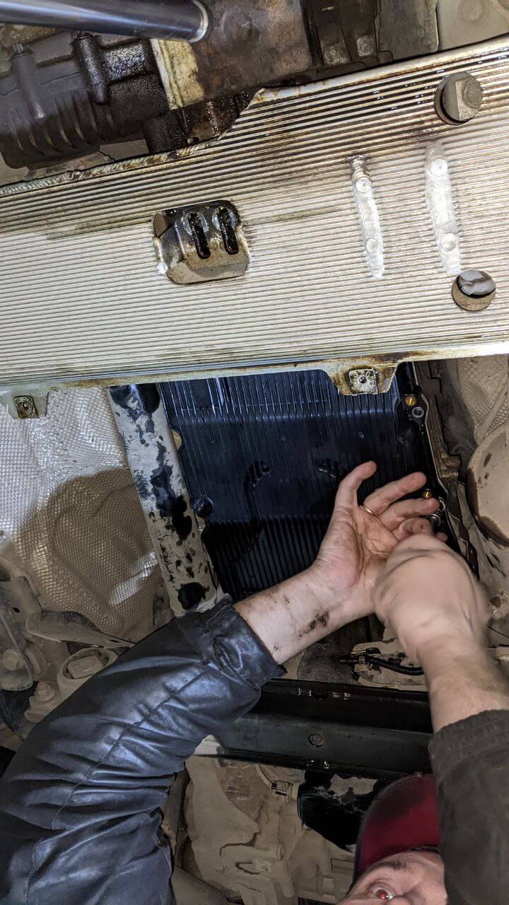 Установка поддона на АКПП Mercedes