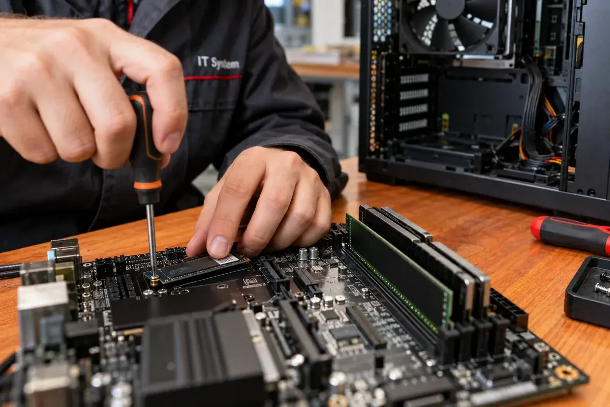 Установка SSD на материнскую плату компьютера