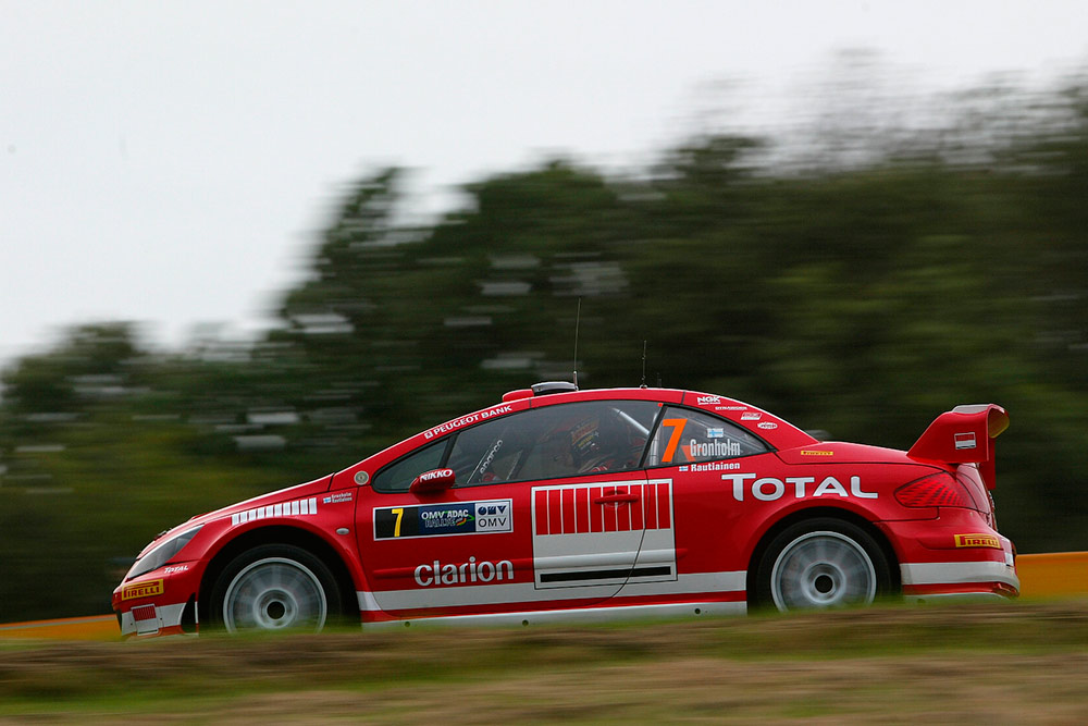 Маркус Гронхольм и Тимо Раутиайнен, Peugeot 307 WRC (952 PRV 75), ралли Германия 2005/Фото: Marlboro Peugeot Total