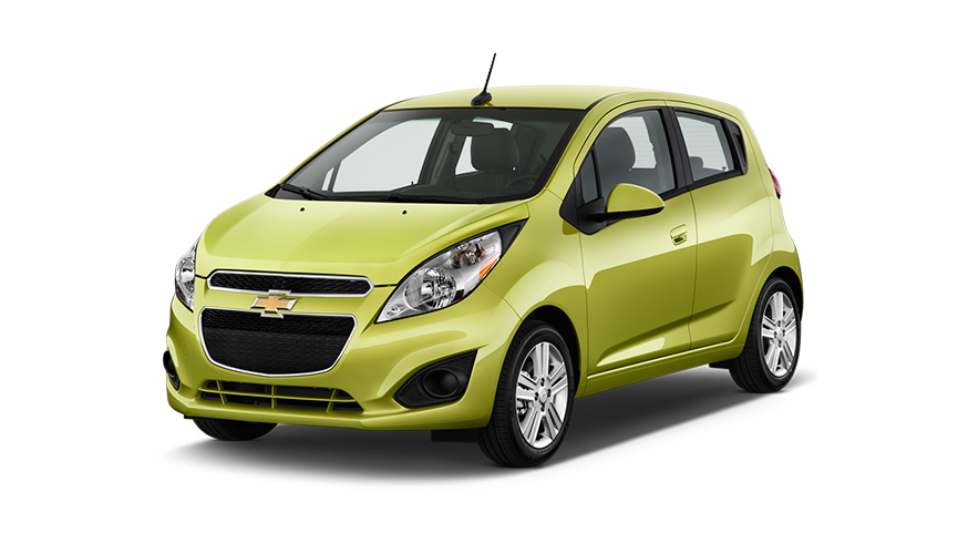 Chevrolet Spark на белом фоне