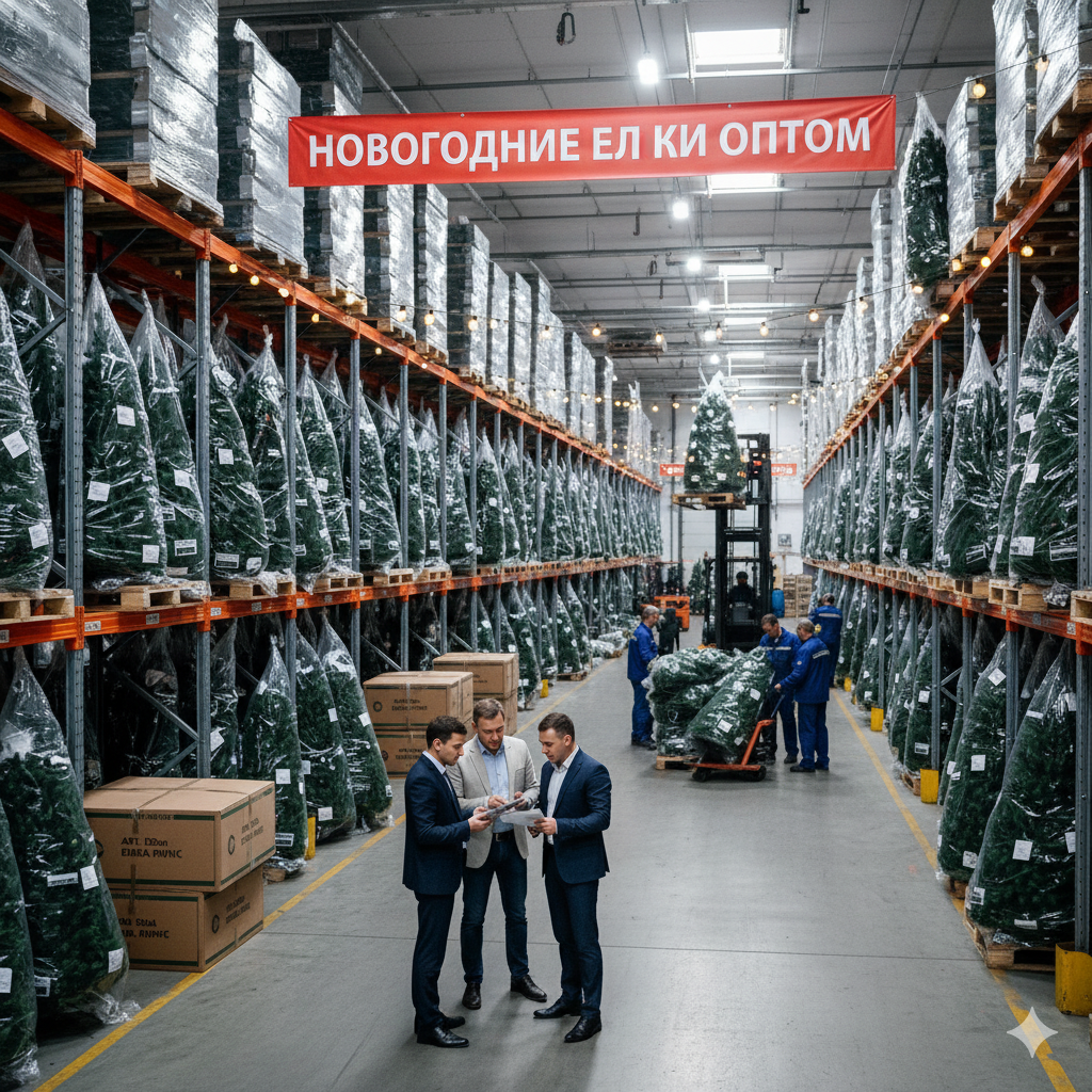 Новогодние елки оптом