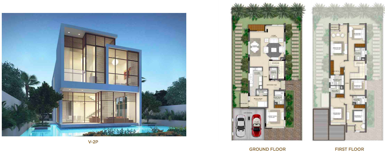 DAMAC Hills Villas in Dubai location, master plan for