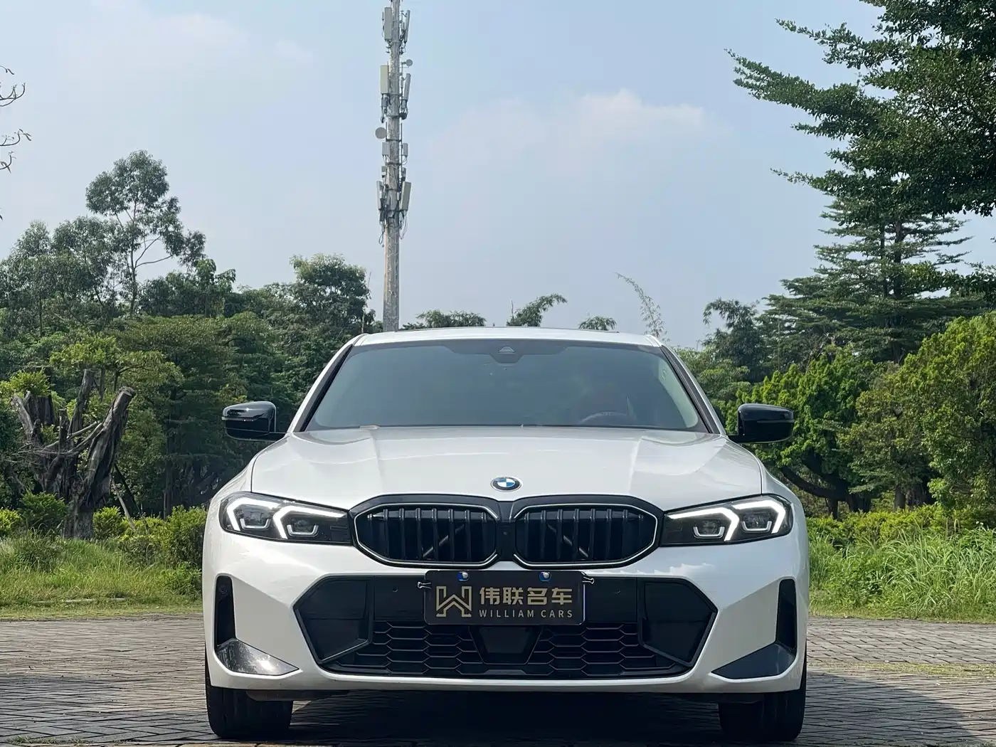 BMW 330Li G28 2025 M Sport Night Package — вид спереди, фары, решётка радиатора и передний бампер