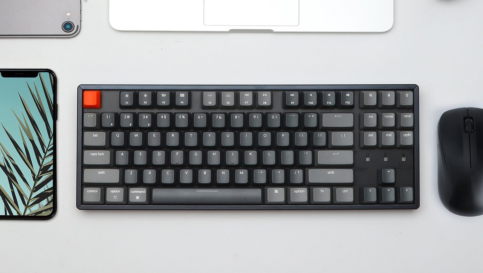 keychron k8 tenkeyless wireless mechanical keyboard for mac