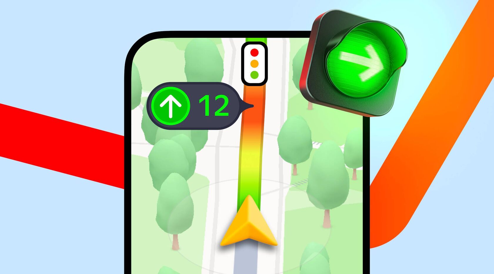 В Яндекс Картах и Навигаторе появились сигналы светофоров.