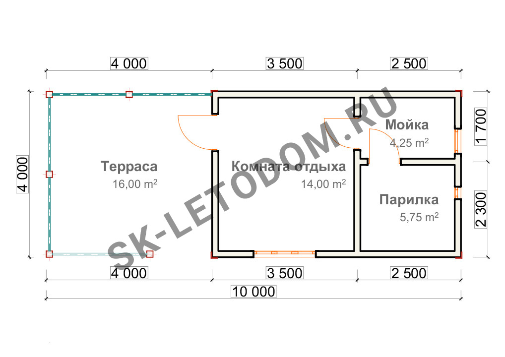 Баня из блока 4 на 4 проекты