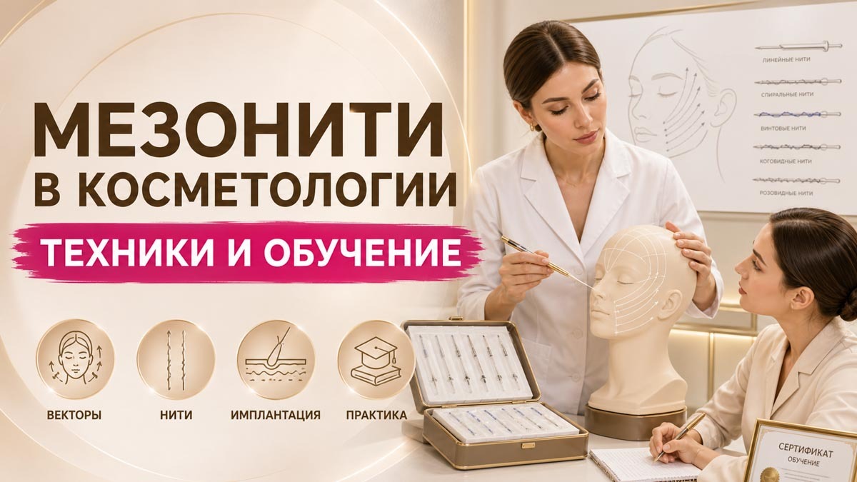 Мезонити в косметологии: техники имплантации и обучение