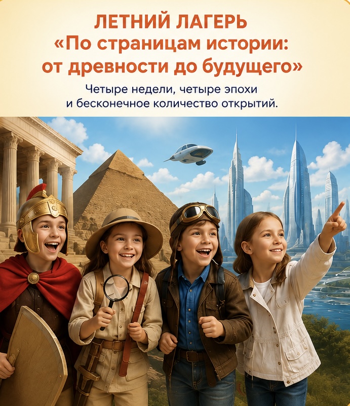 Летний лагерь «По страницам истории: от древности до будущего»