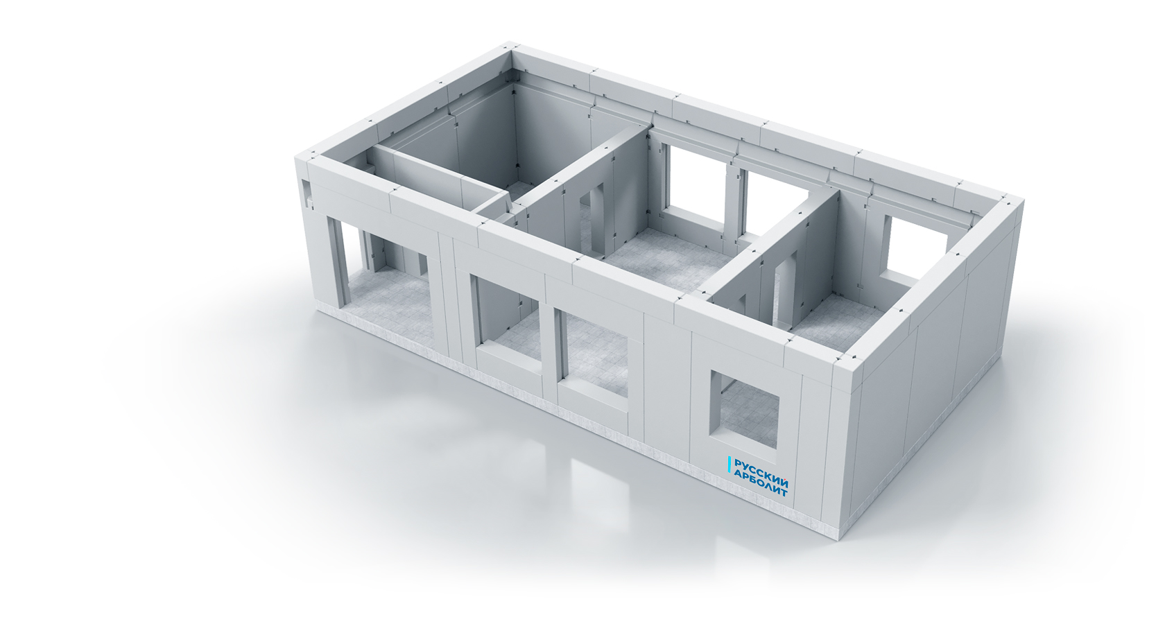 Проект дома из арболитовых панелей 79 м² – SA009