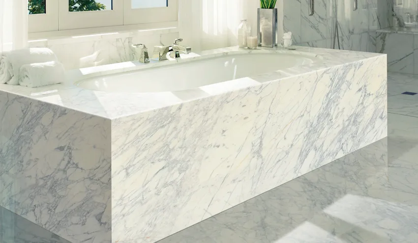 Подоконник из мрамора для дома, ВС-Столешницы