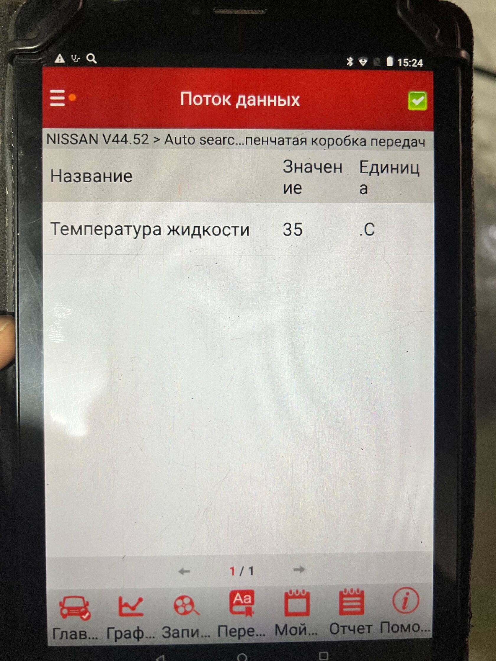 Контроль температуры вариатора сканером