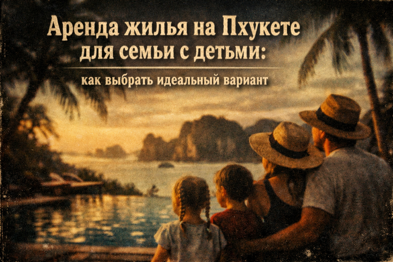 Пхукет — комфортный остров для отдыха с детьми Представьте: ваши дети плещутся в собственном бассейне, играют в безопасном саду, а вы пьёте кофе на террасе, зная, что рядом отличные пляжи, школы и магазины. Многие русскоязычные семьи выбирают Пхукет именн