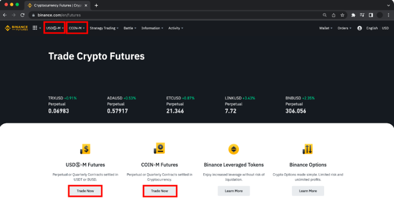 Instructions to start trading on Binance Futures