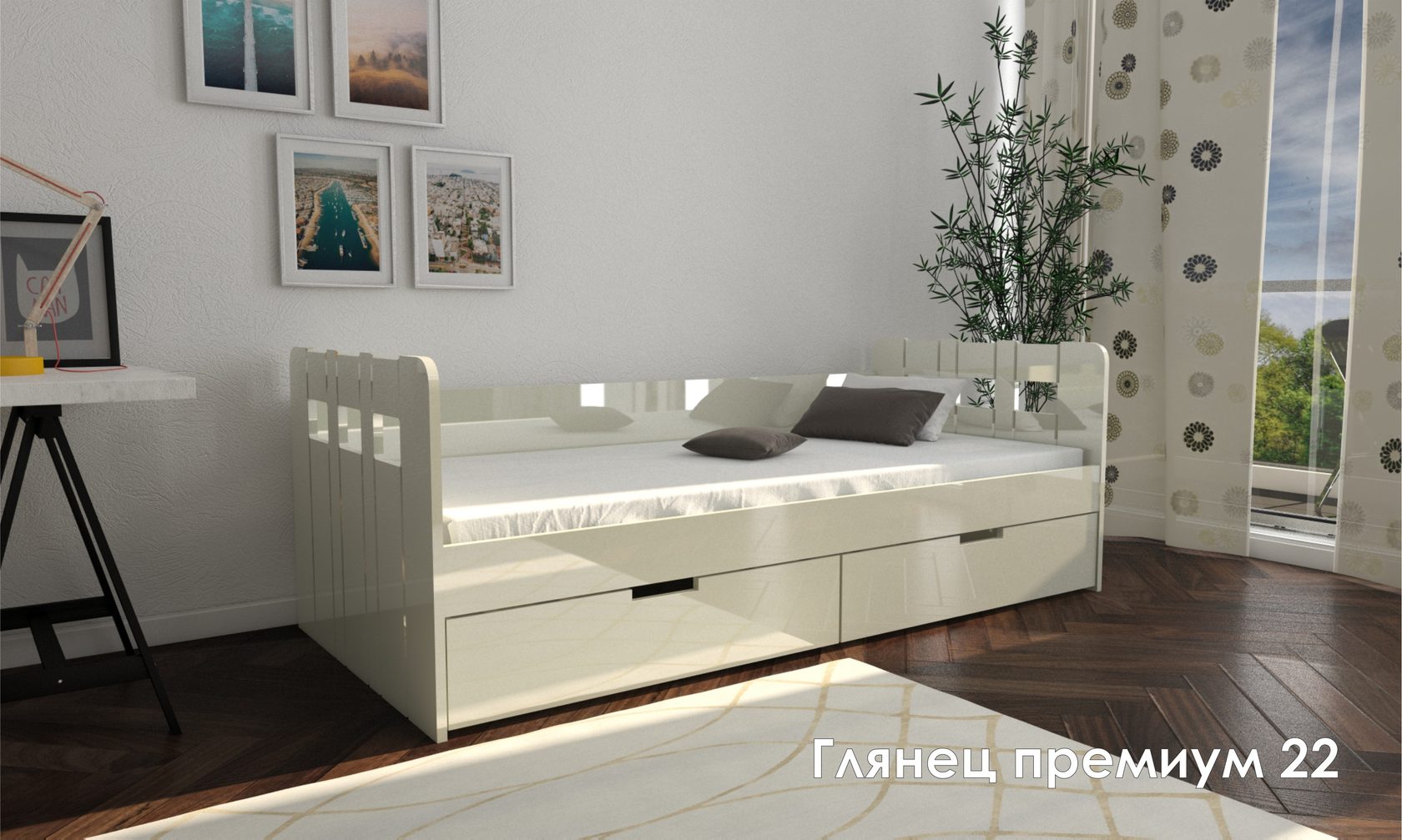 Детские кровати из МДФ в глянцевом, матовом или декоративном стиле