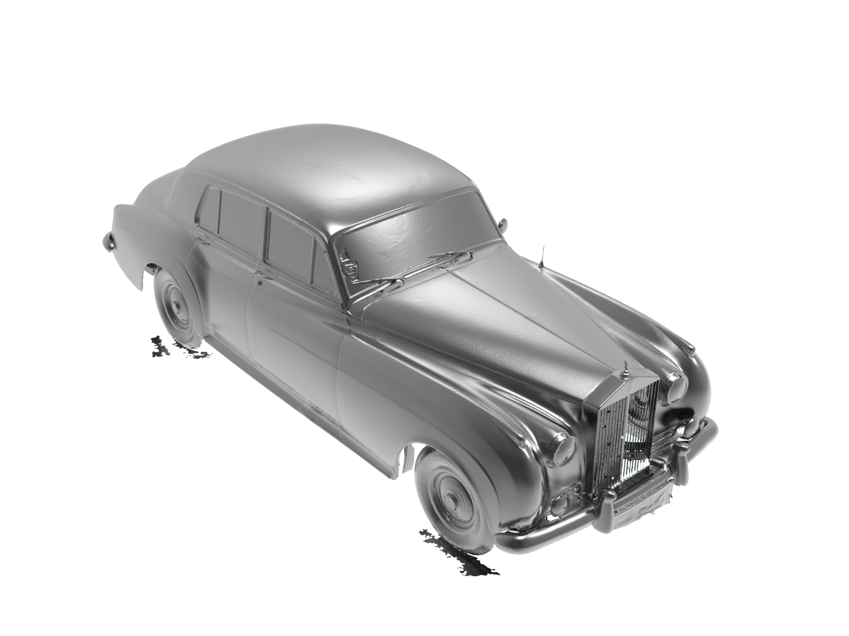 Результат работ по 3d сканирование автомобиля Rolls-Royce Silver Cloud. 3д модель в формате STL future-perfect.design