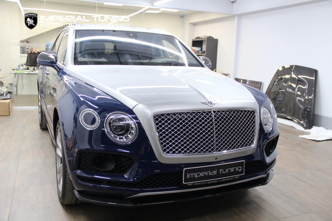 Bentley Bentayga Deep blue carbon — обвес Imperial Tuning