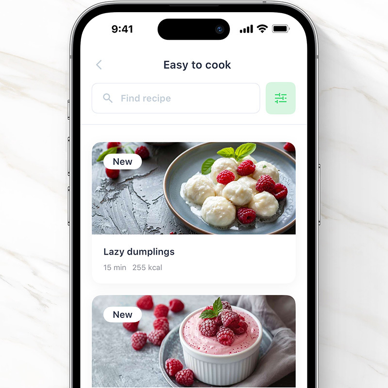Foodbok iOS App: Recipes Collection
