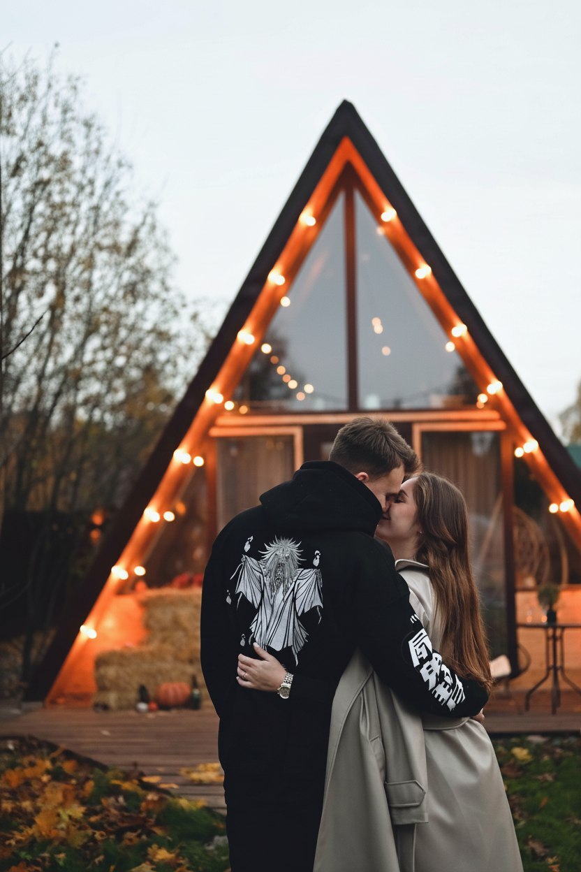 Романтическое свидание в глэмпинг-даче, романтический вечер, романтический ужик, предложение руки и сердца, необычное свидание