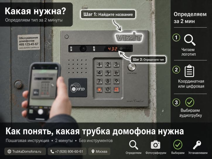 Как понять какая трубка домофона нужна: определяем тип за 2 минуты