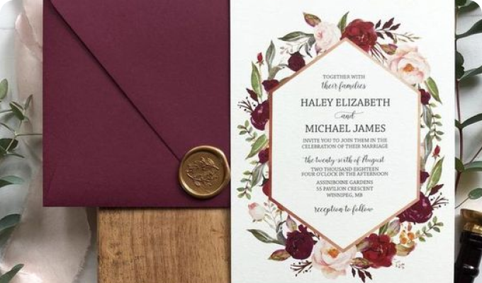 свадебные приглашения