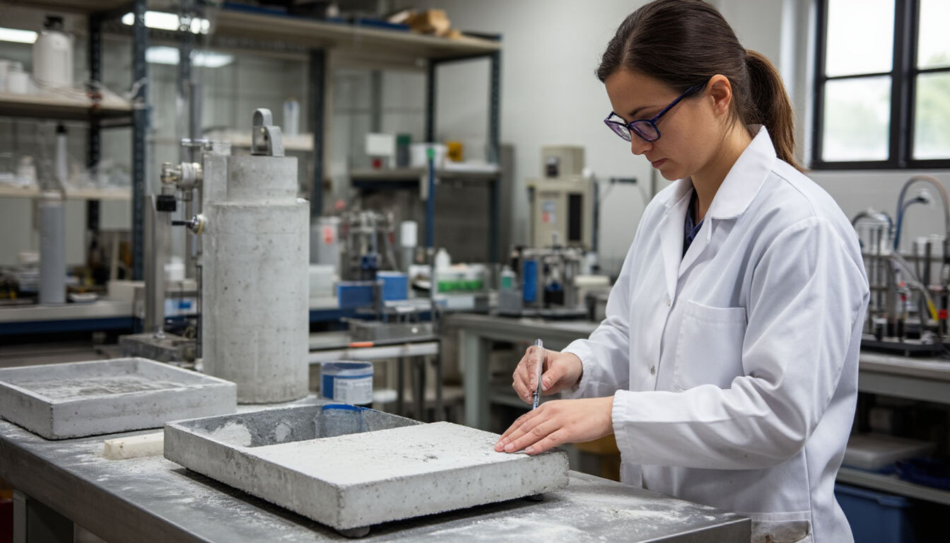 Лаборатория по проверке качества бетона