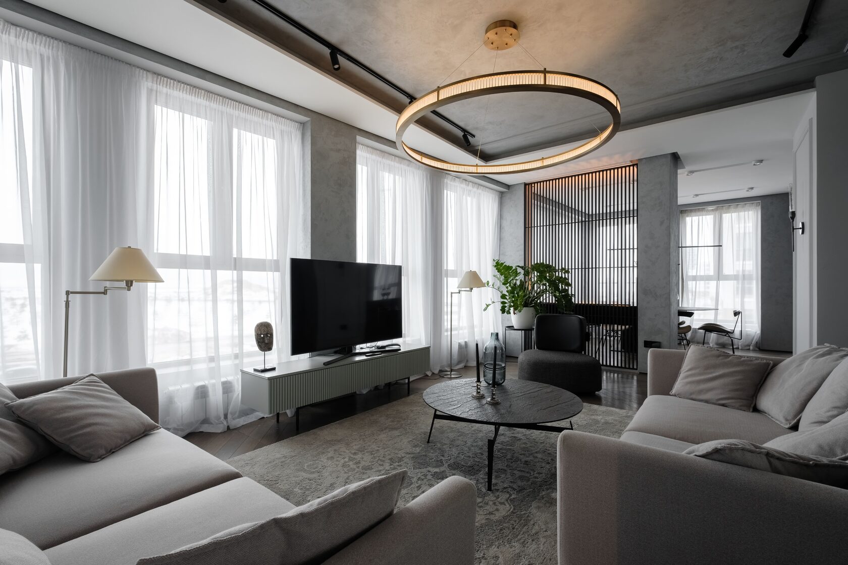 Жилой интерьер в ЖК Golden City 90 м2 | Petrov Design