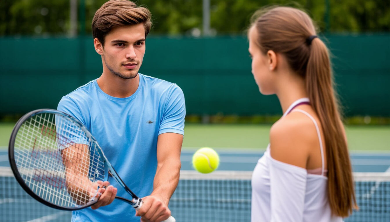 Большой теннис корт