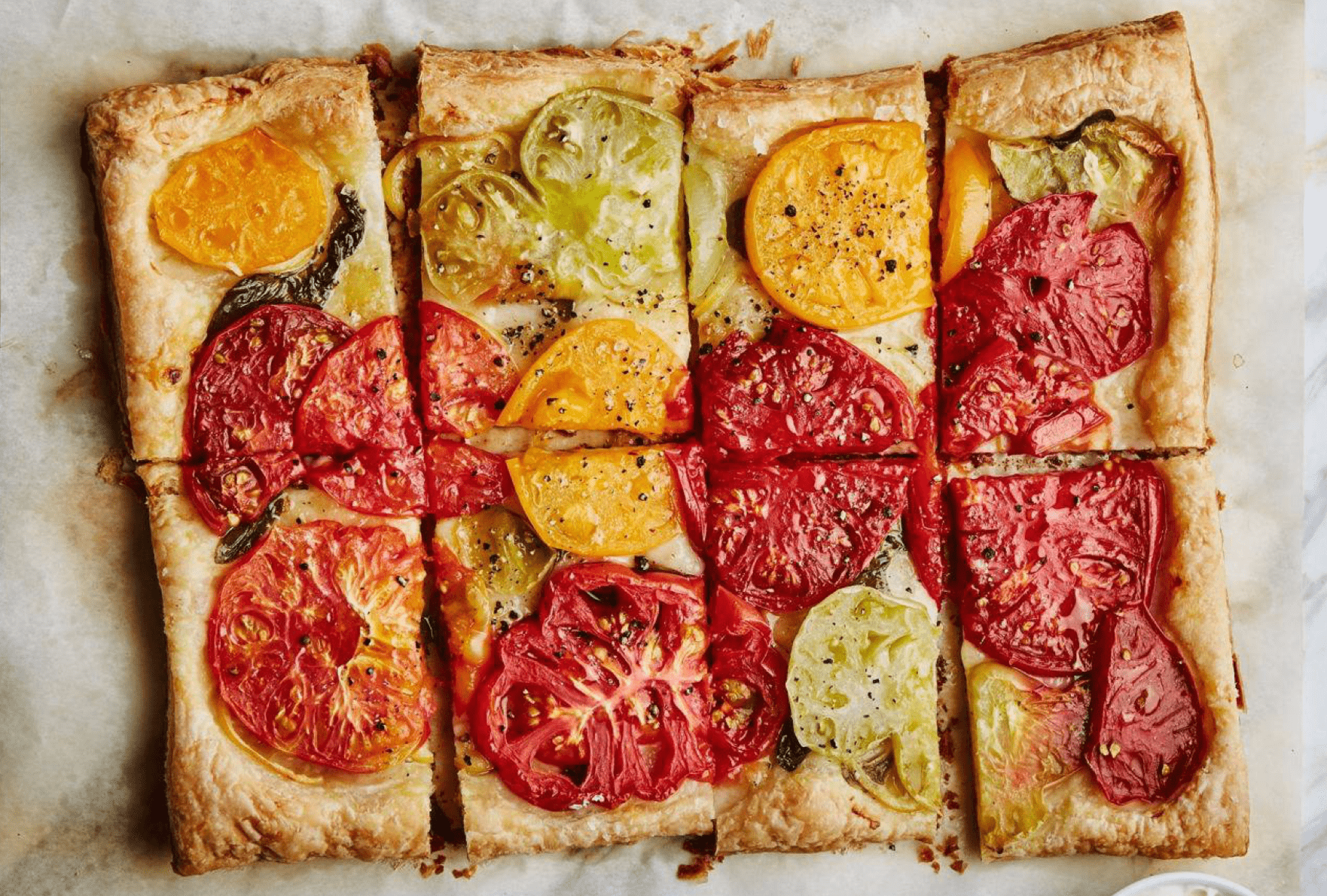 Томатный сладкий пирог