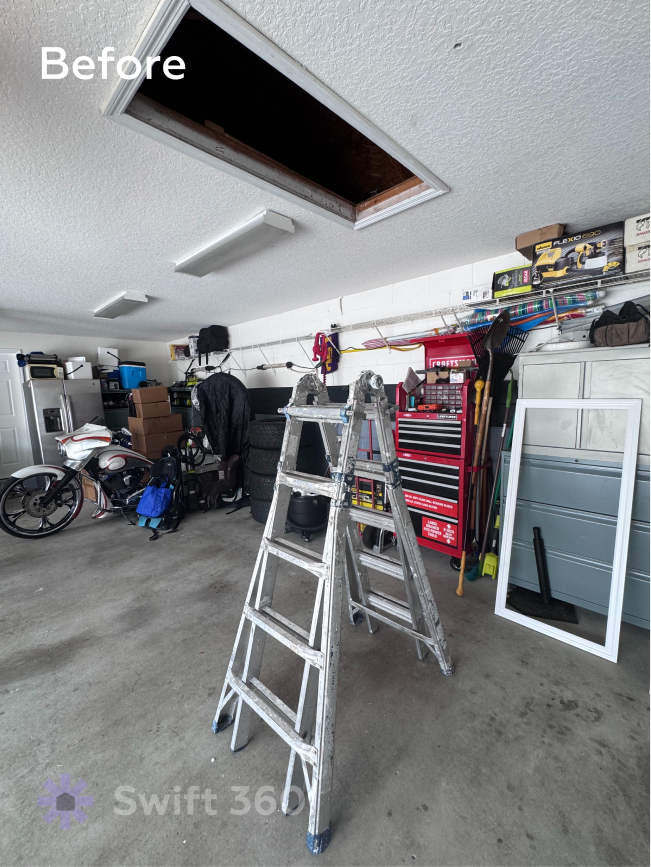 Swift360 - Handyman Orlando - Result job - Ceiling Drywall Repair - Before