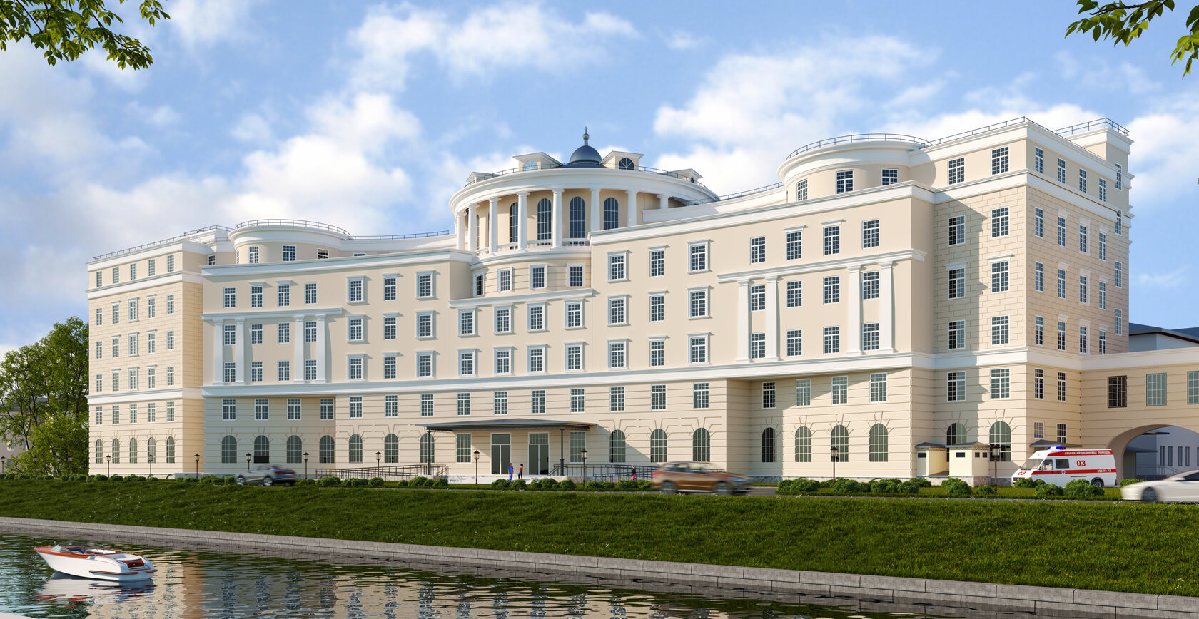 визуализация здания