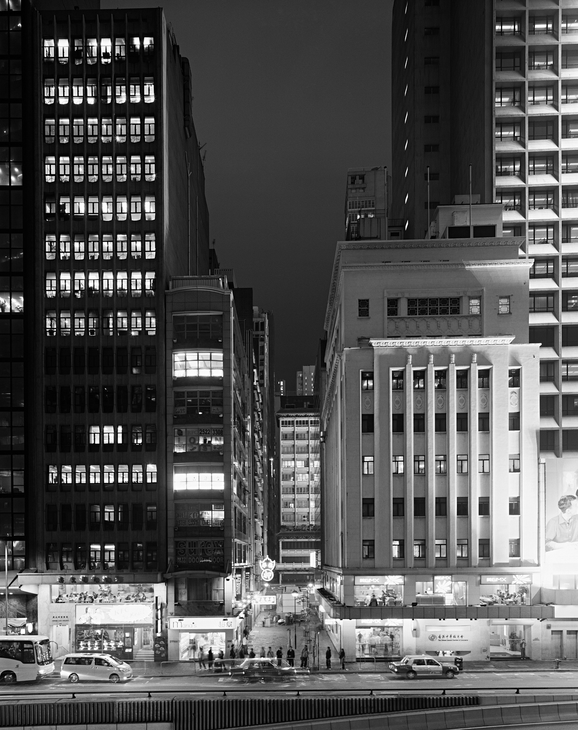 Art Deco building. Hong Kong. 2007. BW Negative 4×5 inch.